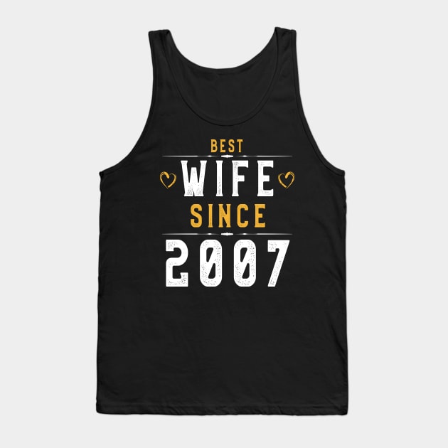 Womens best wife since 2007 T-Shirt 11th Years For Wife Tee Tank Top by kaza191